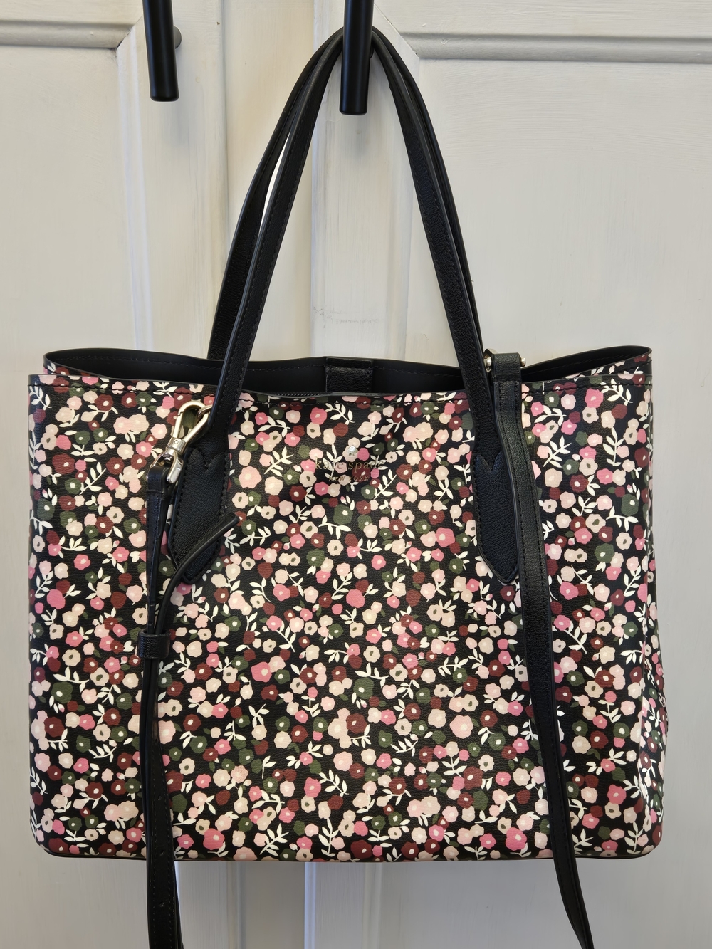 Kate Spade New York Harper Park Ave Floral Satchel Leather Bag NWOT